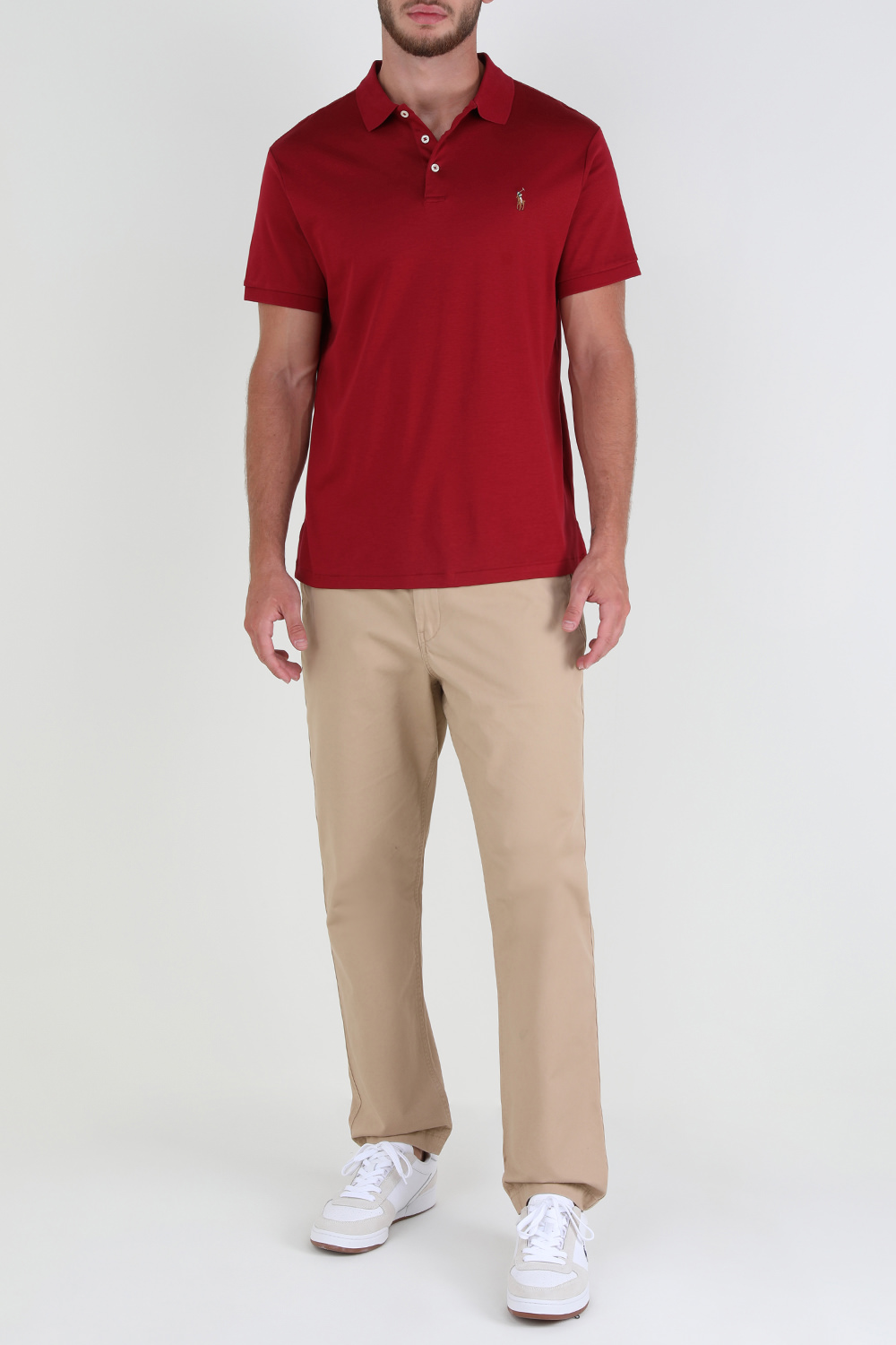 חולצת פולו סלים עם לוגו רקום POLO RALPH LAUREN